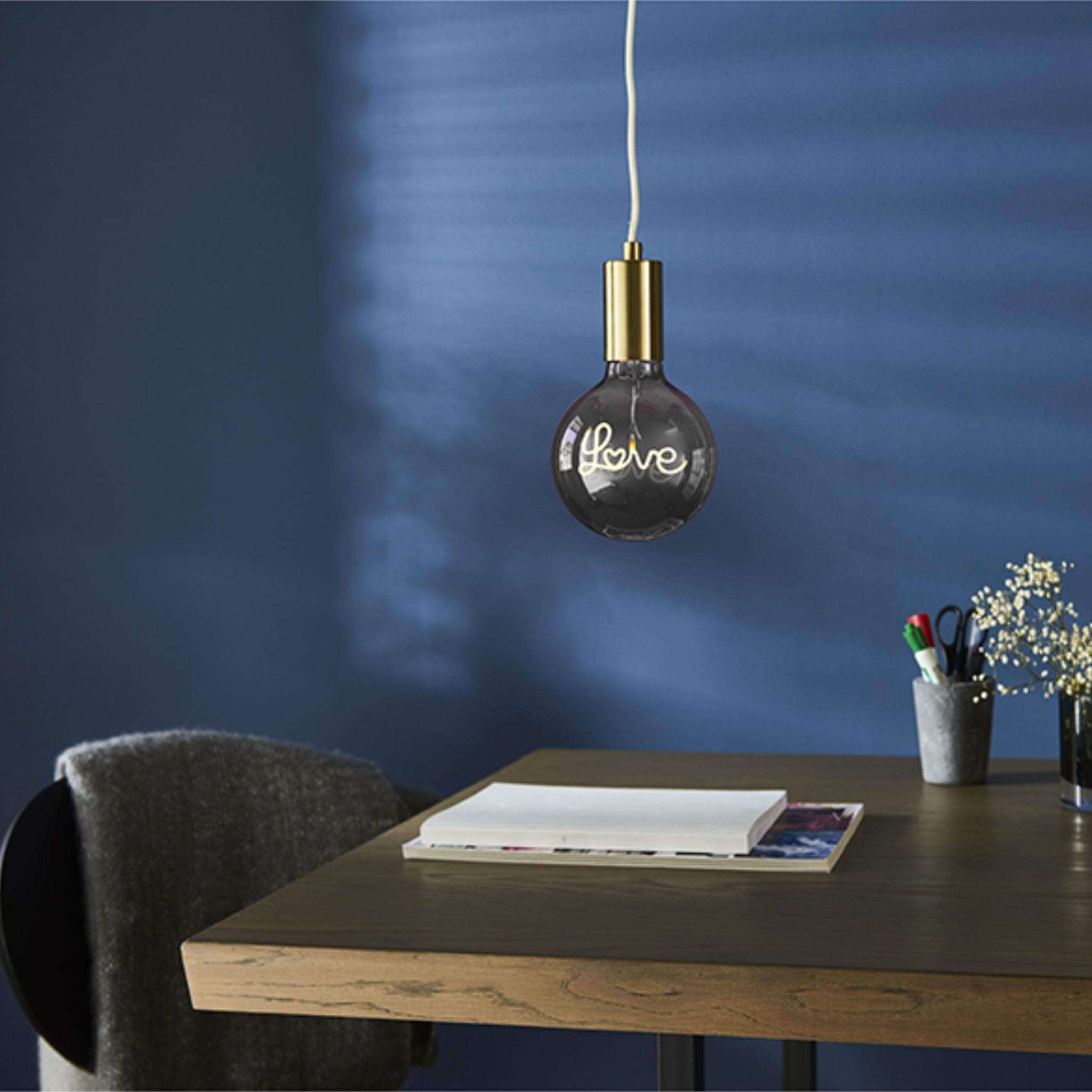 E27 Love Filament Globe LED Bulb - escapologyhome.co.uk