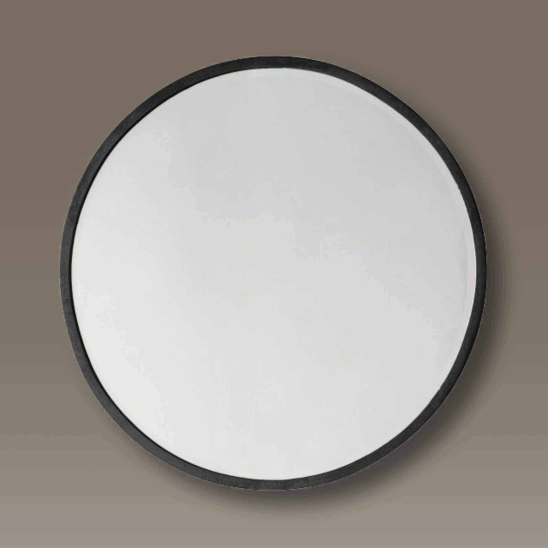 Escapology Katz Round Black Metal Frame Wall Mirror - escapologyhome.co.uk