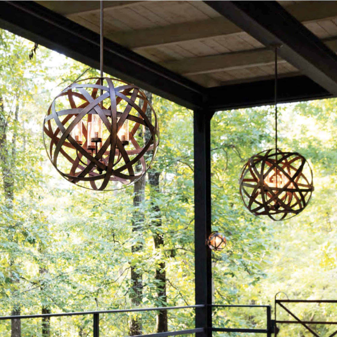 Orbit Outdoor Ceiling Pendant - 3 light - escapologyhome.co.uk