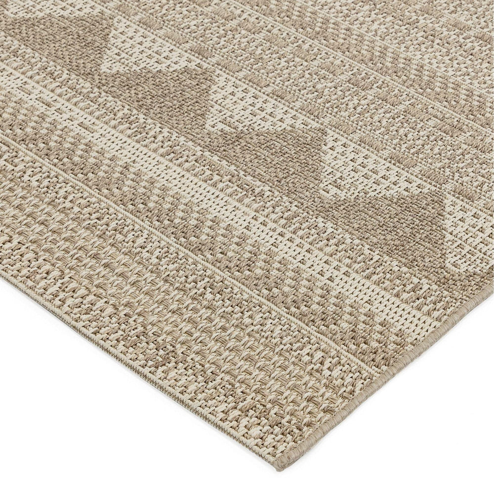 Escapology Terrasse Beige Diamond Outdoor Rug - escapologyhome.co.uk