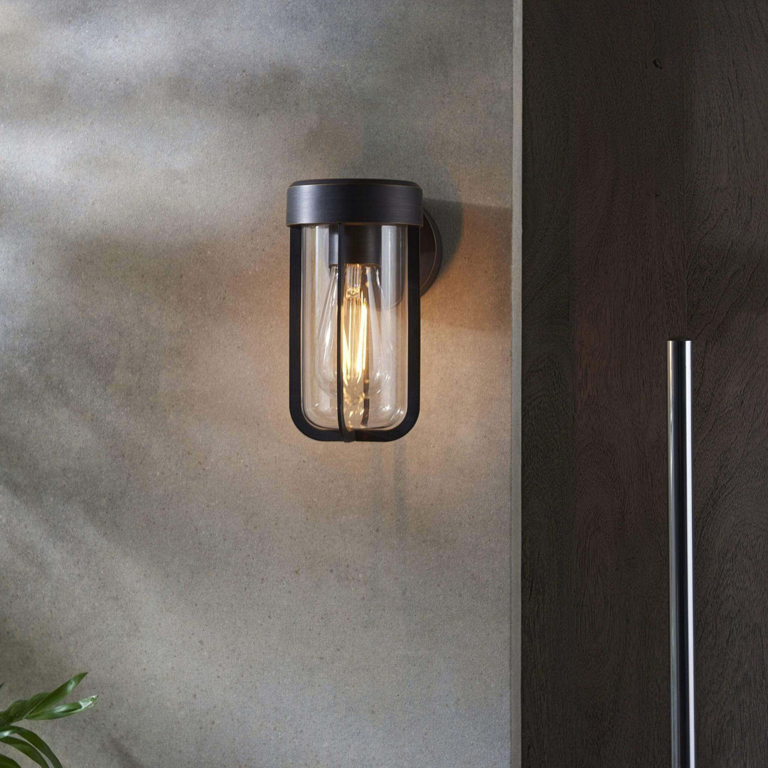 Aire I IP44 Outdoor Wall Light - Brushed Bronze - escapologyhome.co.uk