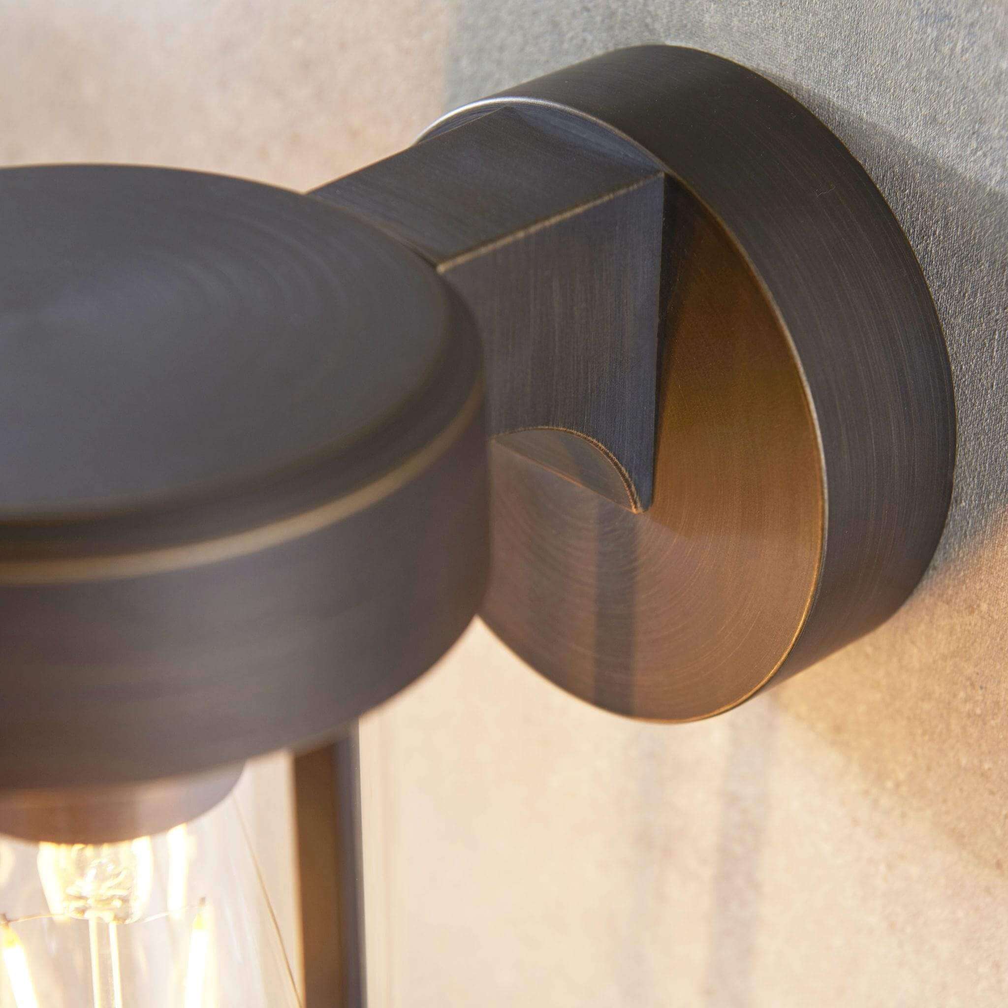 Aire I IP44 Outdoor Wall Light - Brushed Bronze - escapologyhome.co.uk