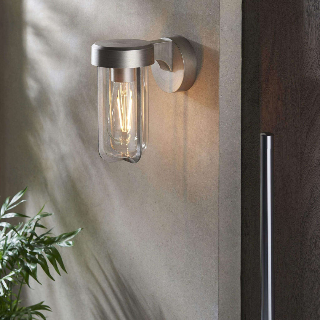 Aire I IP44 Wall Light - Brushed Silver - escapologyhome.co.uk