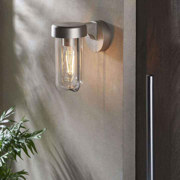 Aire I IP44 Wall Light - Brushed Silver - escapologyhome.co.uk