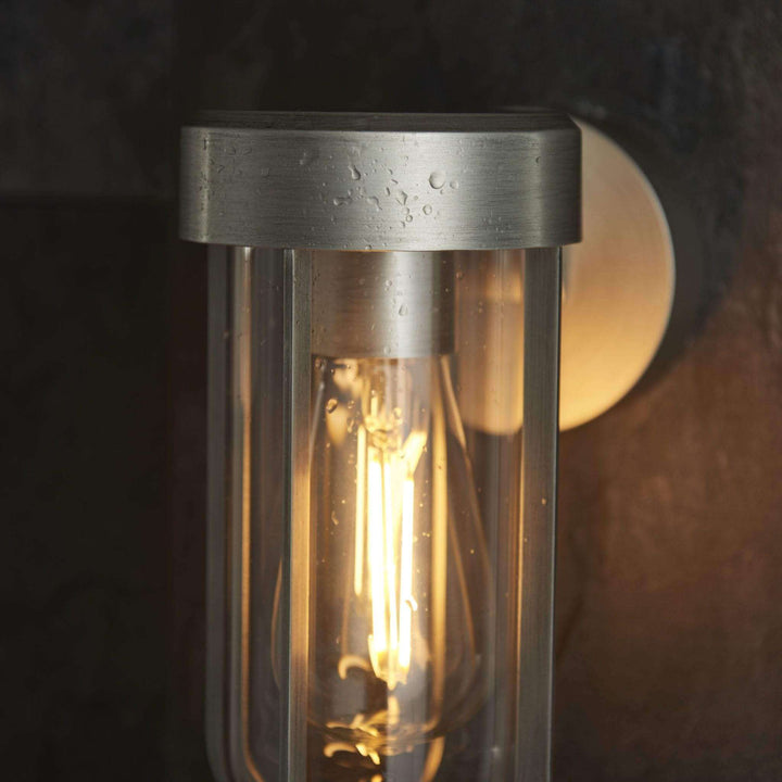 Aire I IP44 Wall Light - Brushed Silver - escapologyhome.co.uk