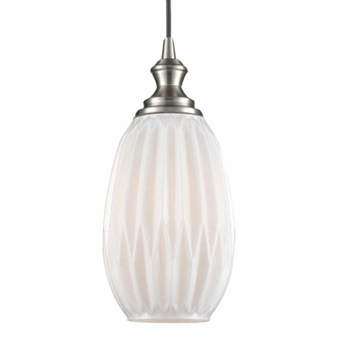 Bella Milk Glass Tulip Pendant - escapologyhome.co.uk