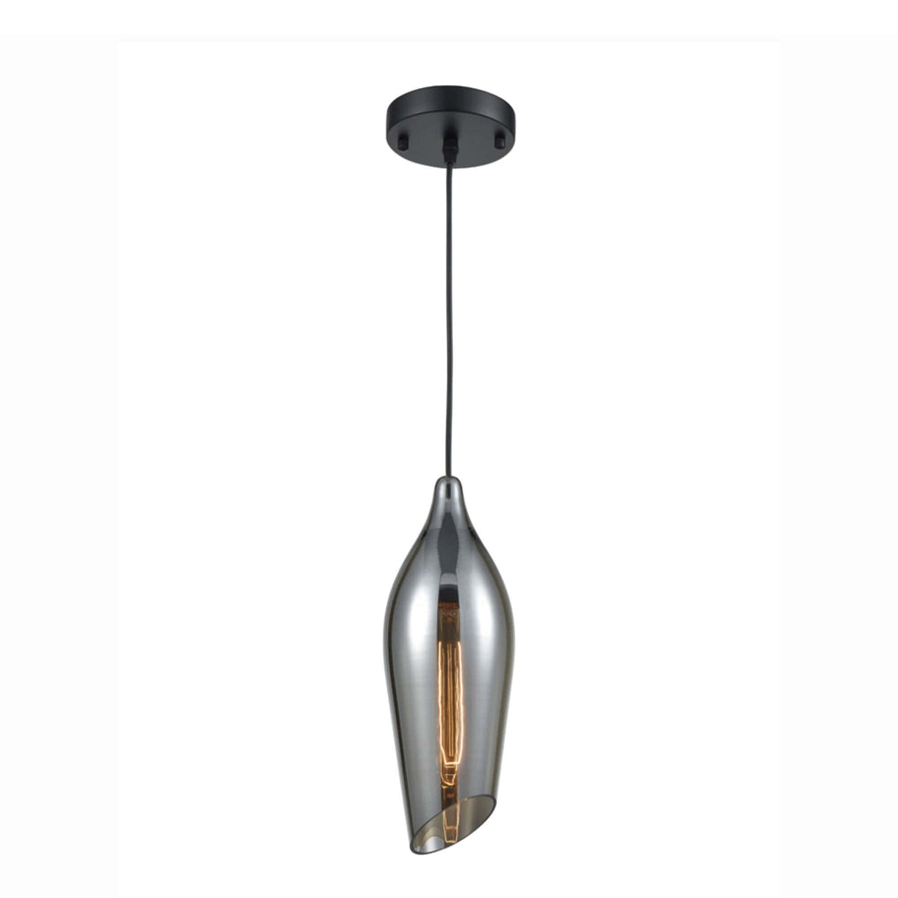 Pierro Glass Pendant Smoked - Two Sizes - escapologyhome.co.uk