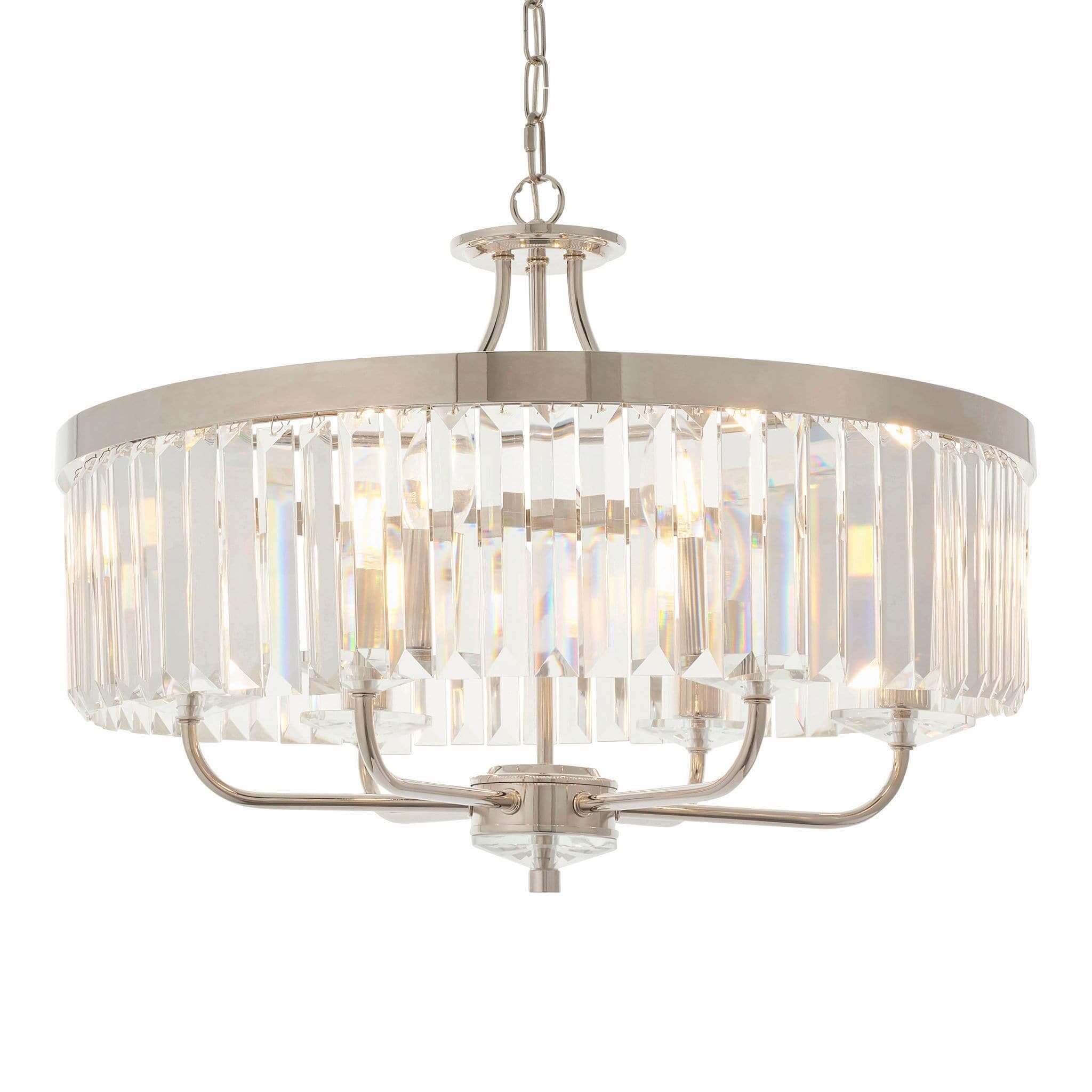 Iara Round Faceted Glass Chandelier - escapologyhome.co.uk