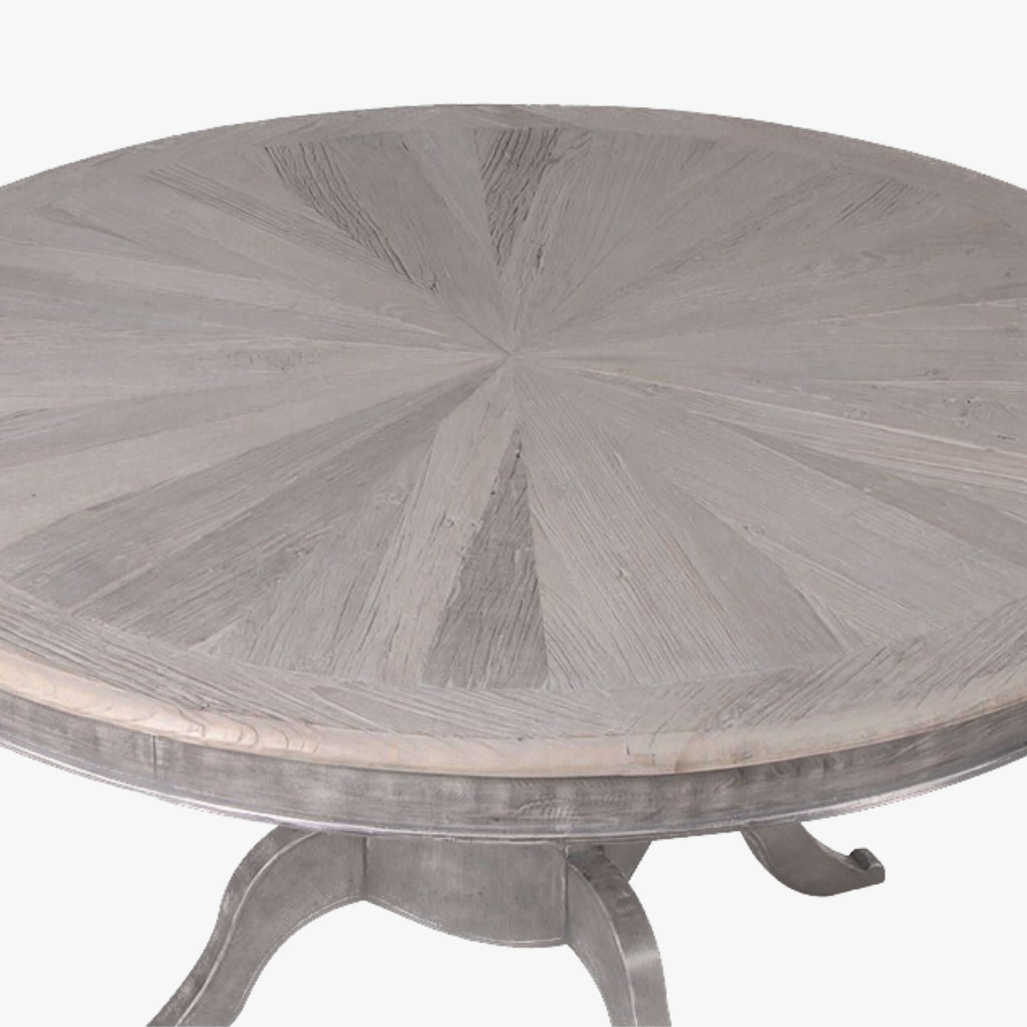 Reclaimed Elm Pedestal Round Dining Table