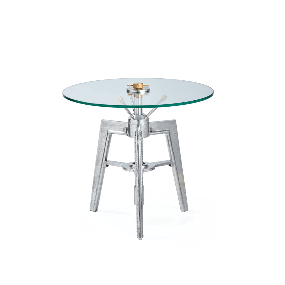 Neptune Round Adjustable Height Side Table - escapologyhome.co.uk
