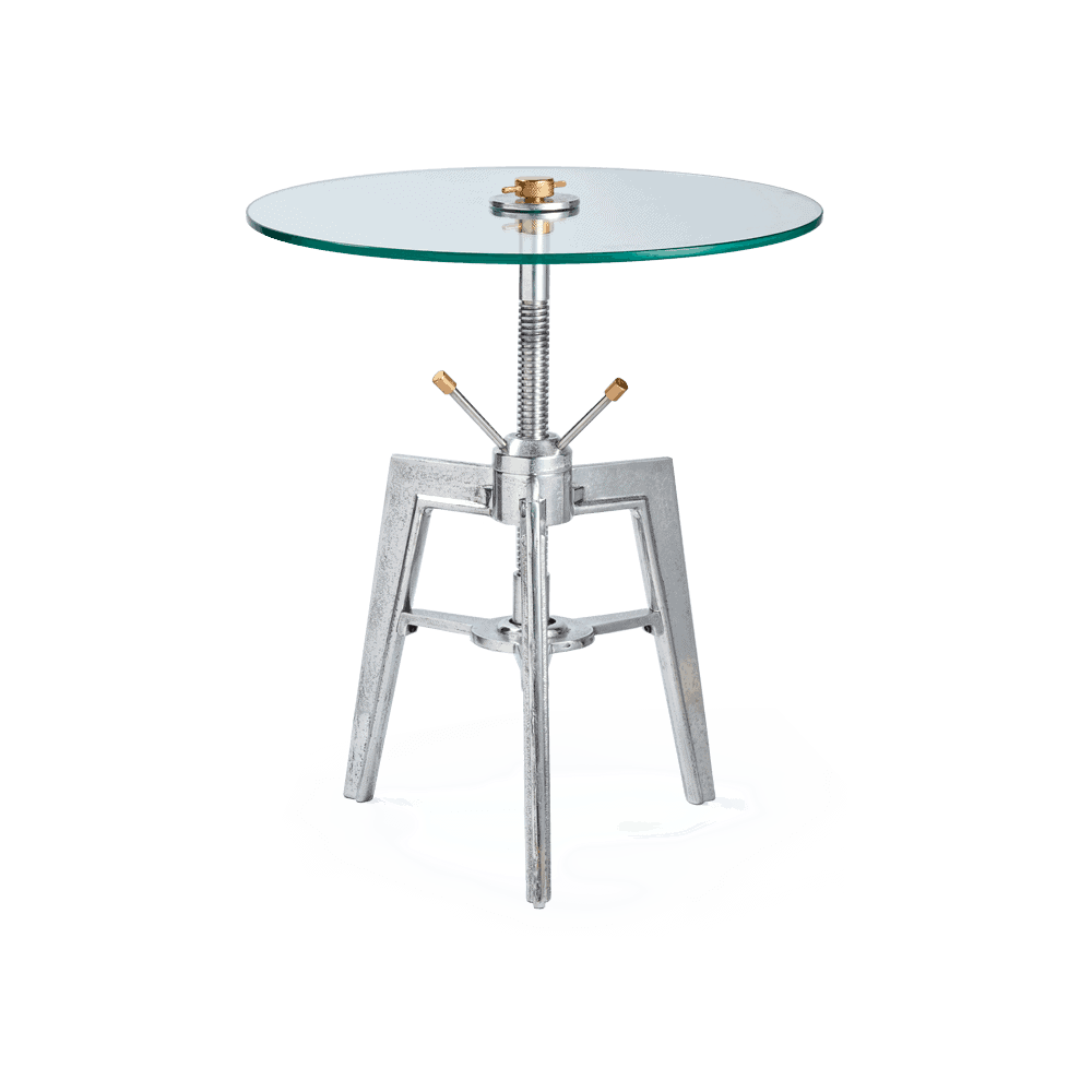 Neptune Round Adjustable Height Side Table - escapologyhome.co.uk