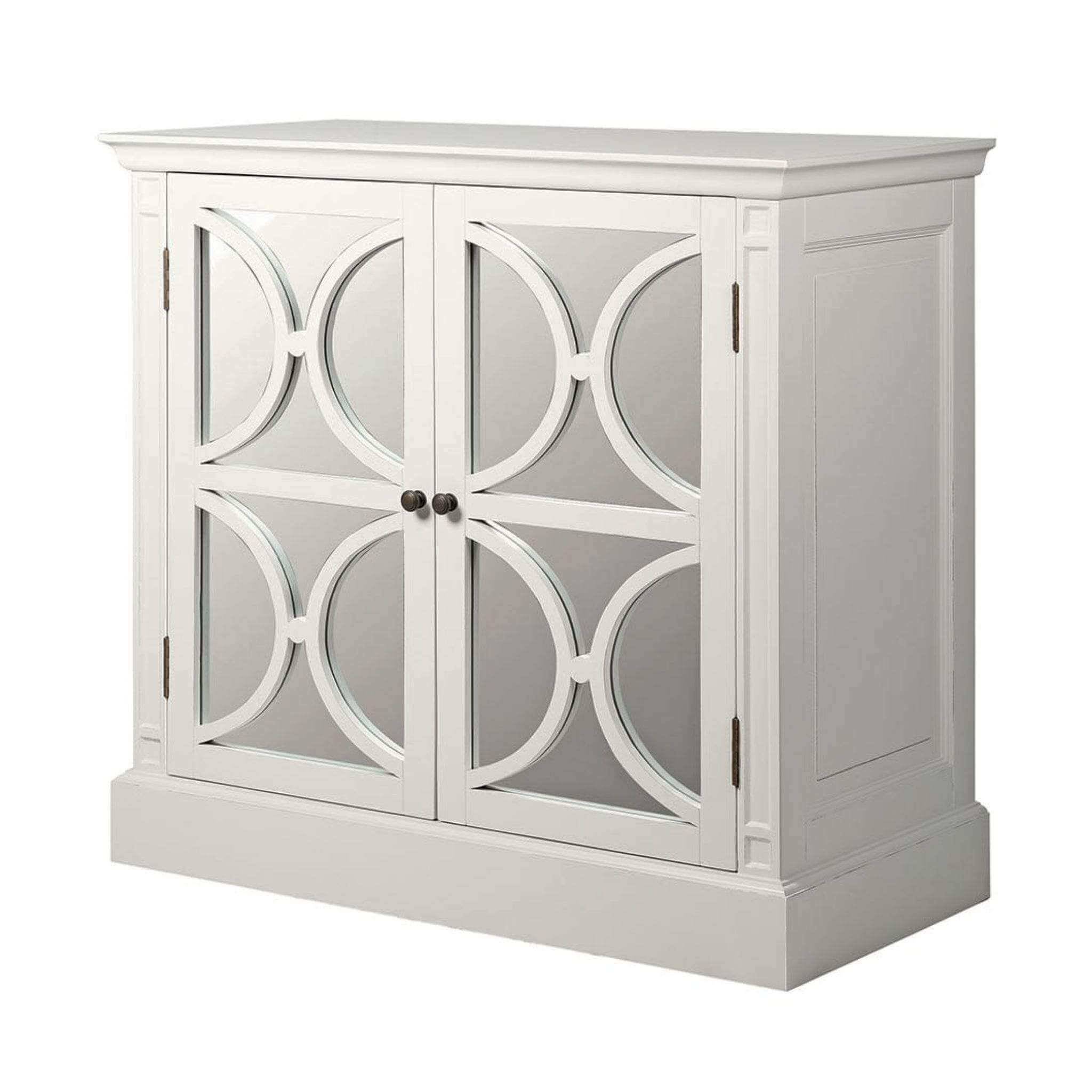 Escapology St Ermins 2-Door Mirrored Sideboard - White - escapologyhome.co.uk
