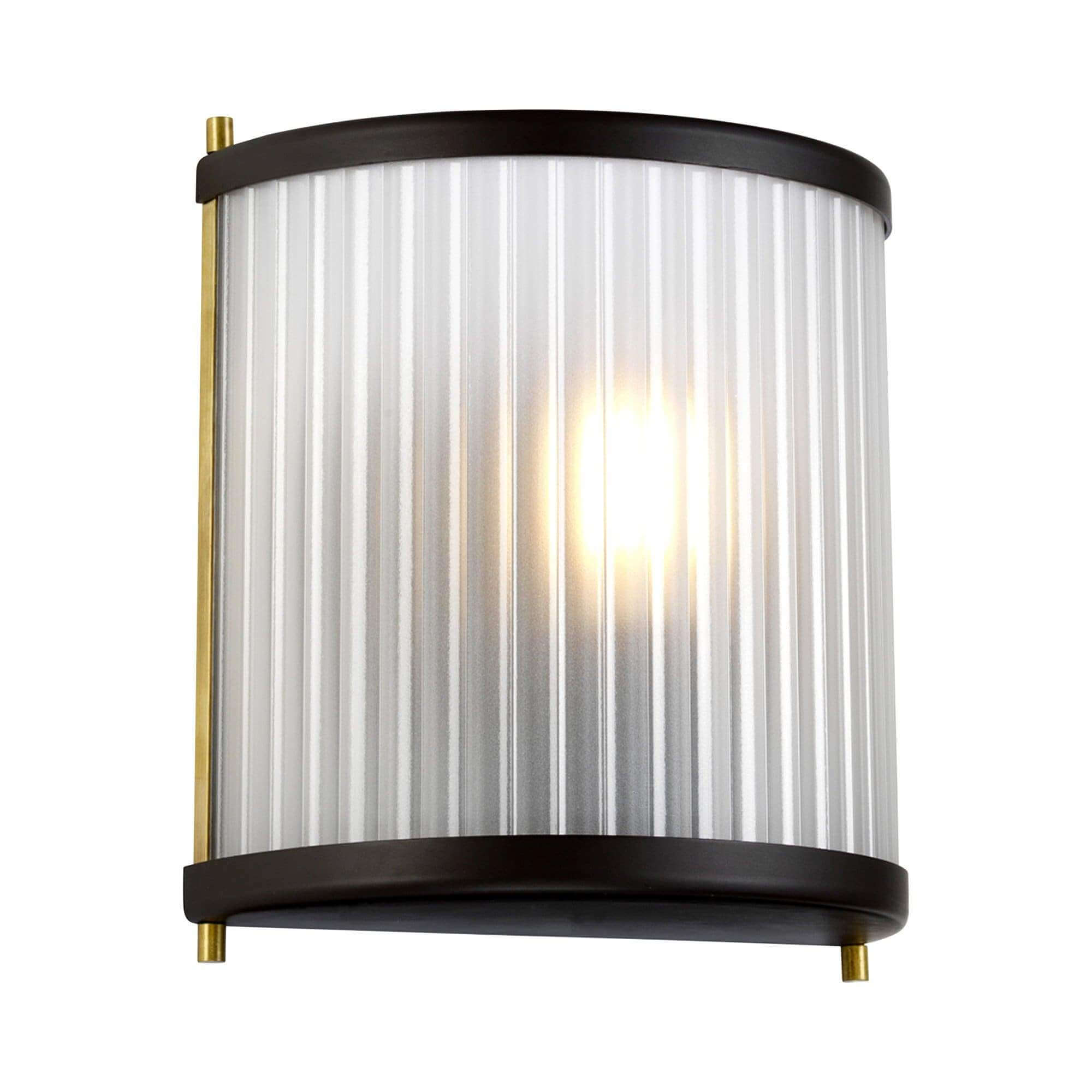 Anoro Ribbed Glass Wall Light - escapologyhome.co.uk